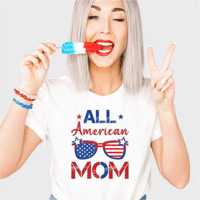 All American Mama, All American Mama Tshirt, Mama Tshirt, Mama Shirt, All American Mama Shirt, 4th of july shirt, Mom sh.jpg