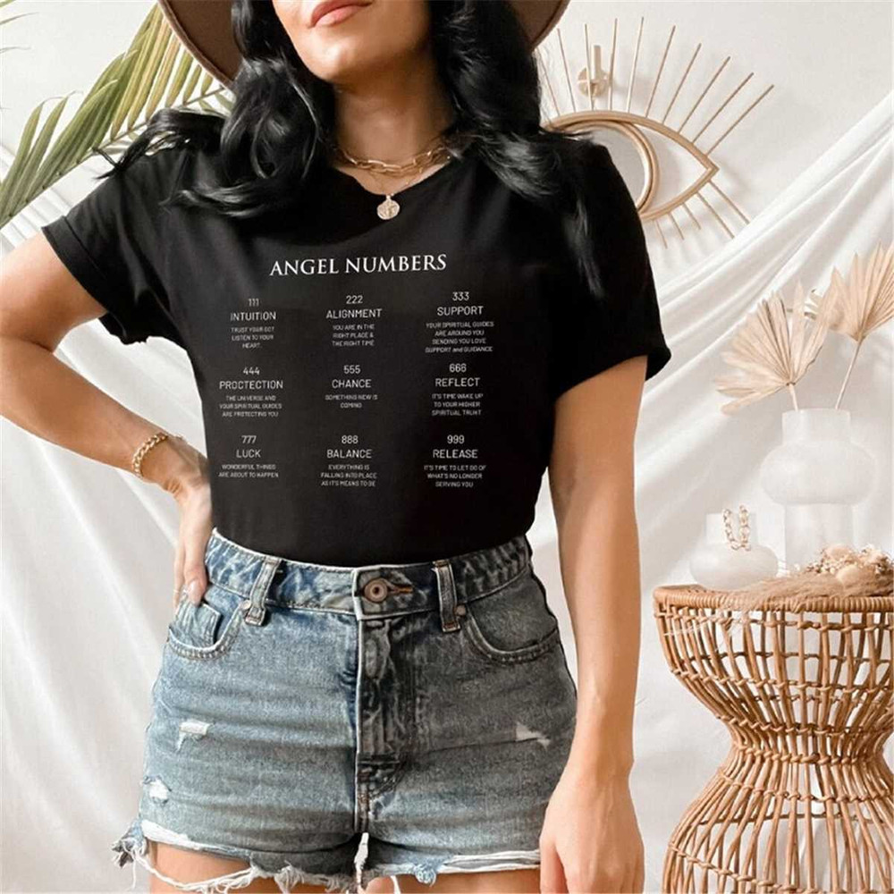 Angel numbers Shirt, Lucky Numbers, Comfort colors t-shirt, Trendy t-shirts, Gifs for her, Boho Shirt, Vintage Shirt, Po.jpg