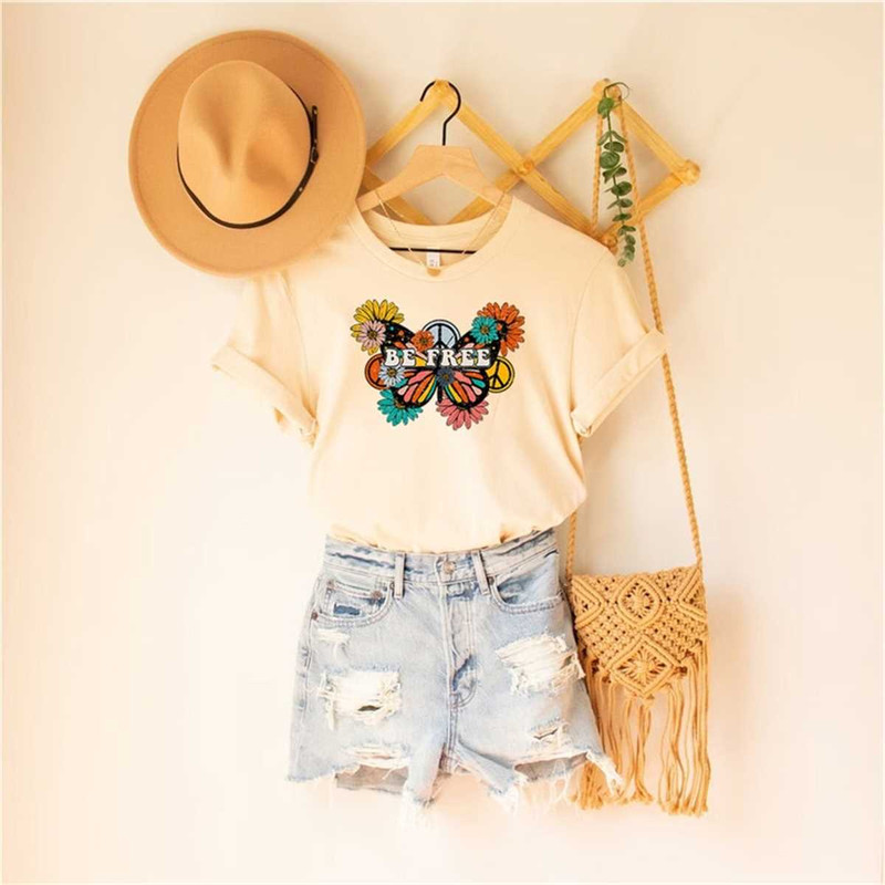 Be Free Shirt, Boho Shirt for Her, Beach shirt, Summer Shirt, Birthday Gift, Motivational Shirt, Shirt for Women Inspira.jpg