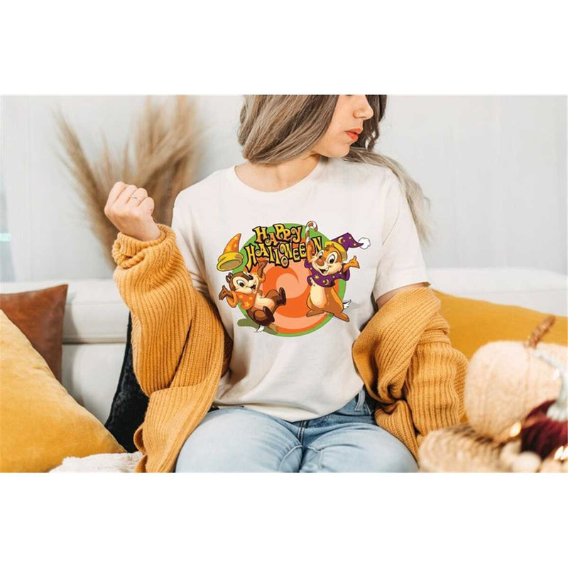 Chip and Dale Halloween shirt, Disney Shirt, Disney Halloween Chip & Dale Shirts, Pumpkin Shirt, Disney Vacation shirt,.jpg