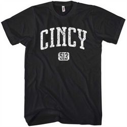 cincy 513 t-shirt - cincinnati - men and unisex cincinnati tee - 4 colors