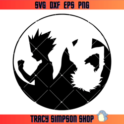 killua zoldyck in circle svg, hunter x hunter svg, anime svg - tracy simpson