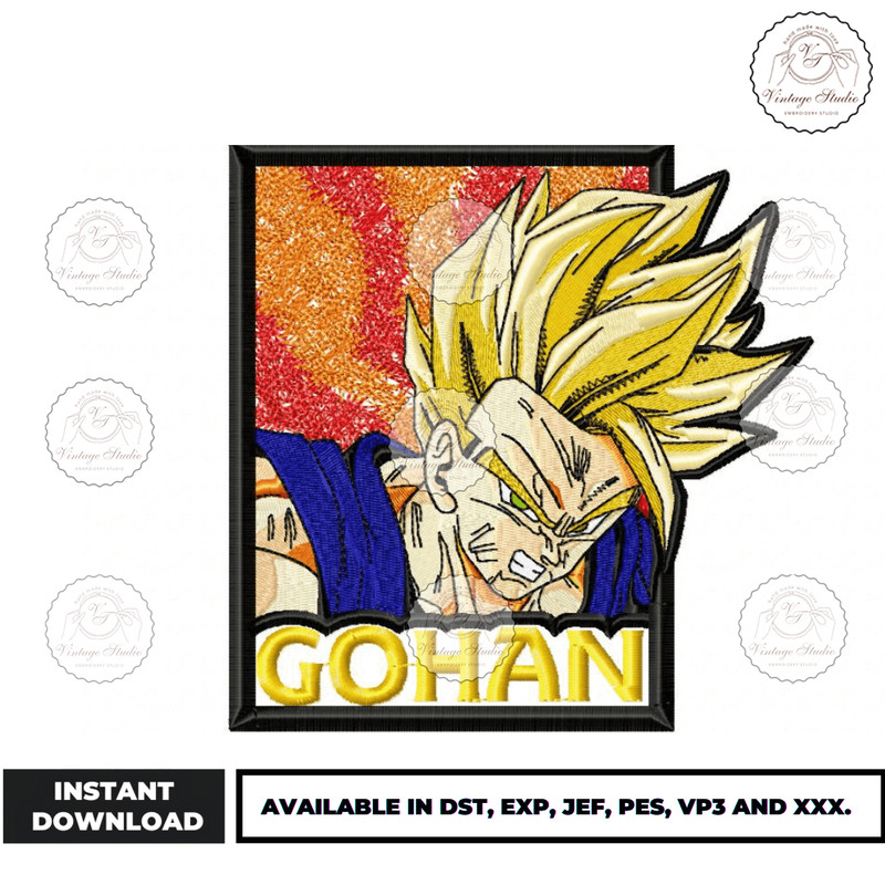 Anime Embroidery Design - Embroidery Market 1072.png