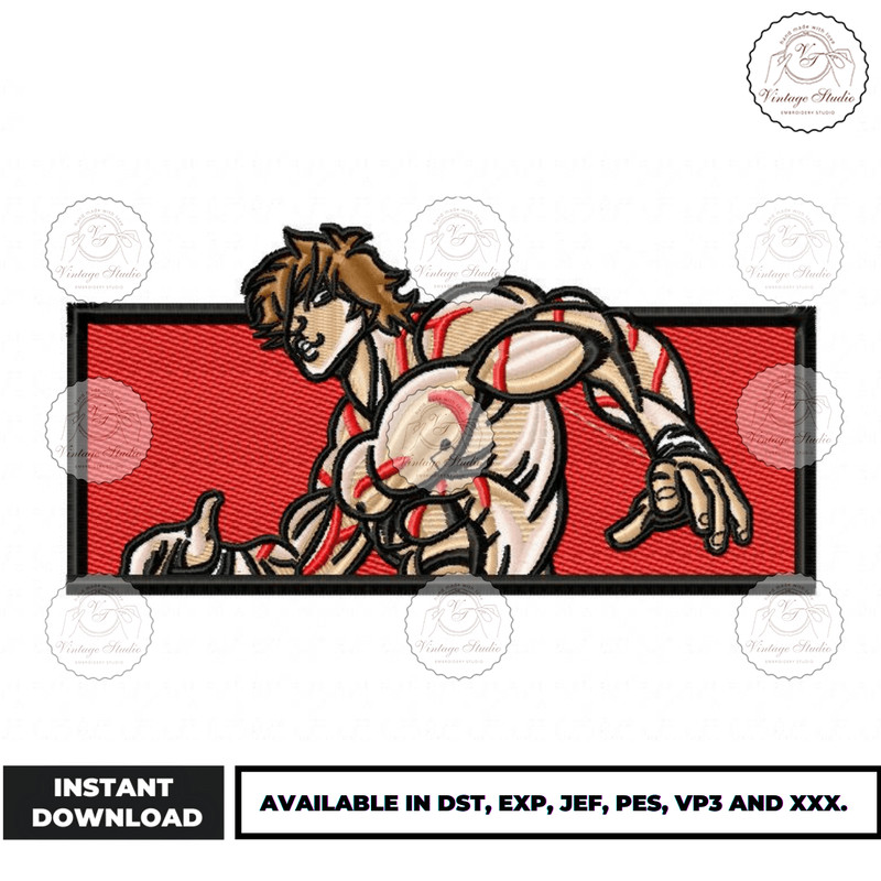 Anime Embroidery Design - Embroidery Market 1078.png