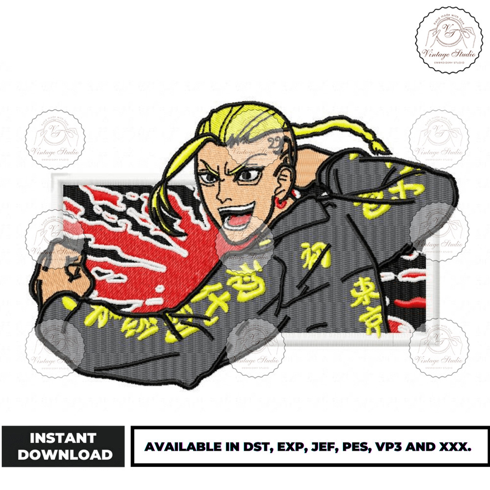 Anime Embroidery Design - Embroidery Market 1097.png