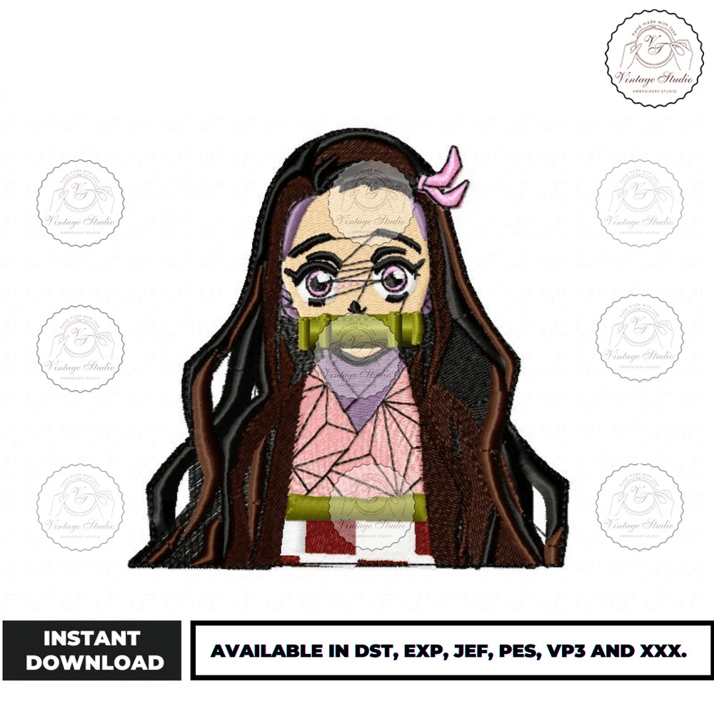 Anime Embroidery Design - Embroidery Market 1138.png