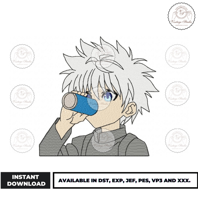 Anime Embroidery Design - Embroidery Market 1139.png