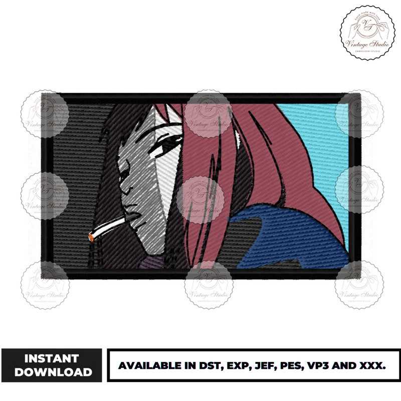 Anime Embroidery Design - Embroidery Market 1534.png