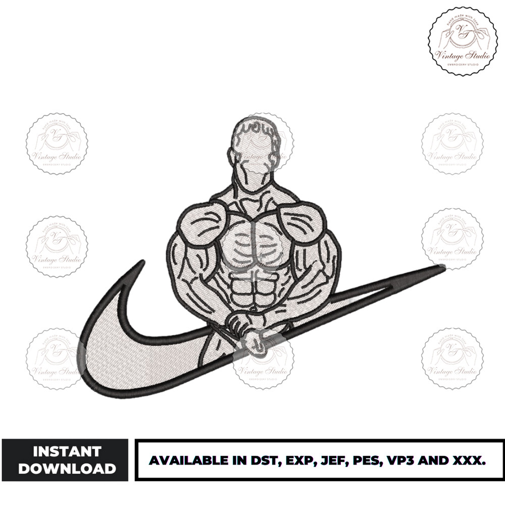 Kevin Levrone Bodybuilder Embroidery Design - Embroidery Market.png