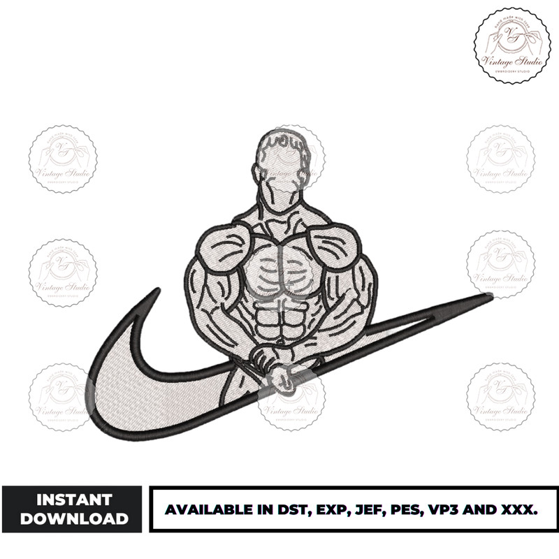 Kevin Levrone Bodybuilder Embroidery Design - Embroidery Market.png
