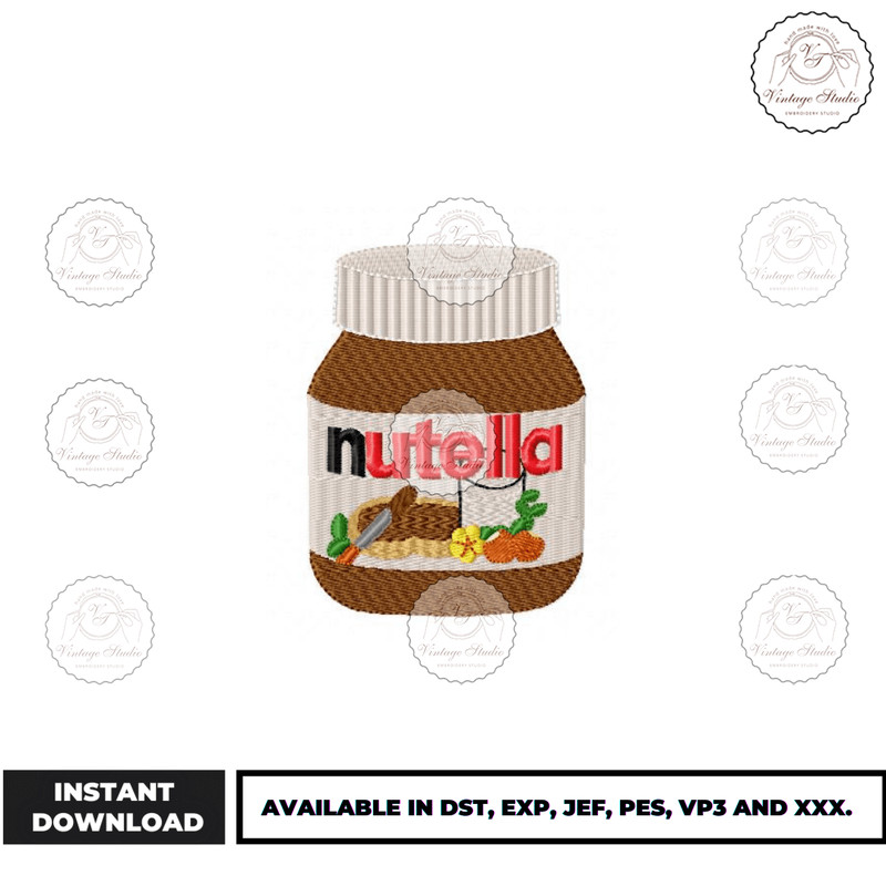 Nutella Embroidery Design - Embroidery Market.png