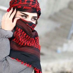 Free Palestine Keffiyeh Scarf For Women - Girls, Arafat Hatta Arab Style Headscarf , Hijab, Head Cover Clothing