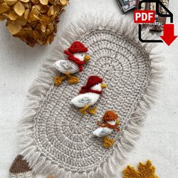 Archie the seagull. Miniature knitting pattern. English and Russian PDF.