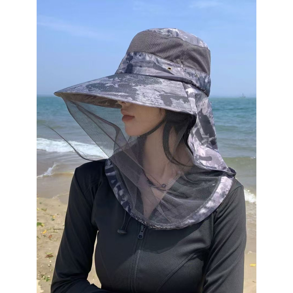 Anti Mosquito Fishing Cap 1pc Breathable Adjustable Mesh Fishing Hat Net 3