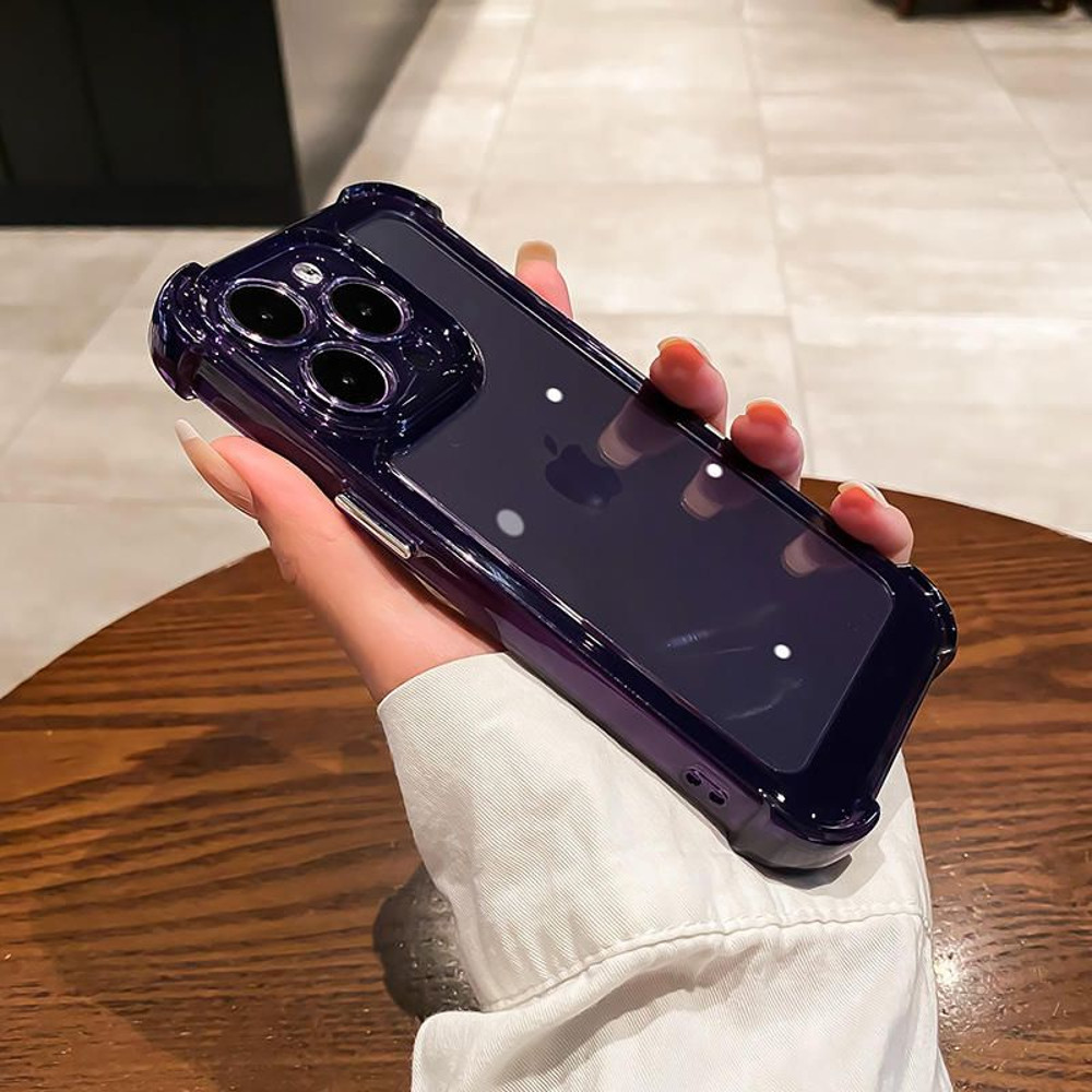 Luxury Shockproof Clear Phone Case For IPhone 14 13 12 11 Pro Max X XR XS 7 8 Plus Silicone Bumper 9