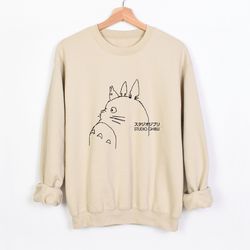 totoro hayao miyazaki totoro shirt my neighbor totoro hoodie vintage shirt ghibli sweatshirt studio ghibli gift spirited