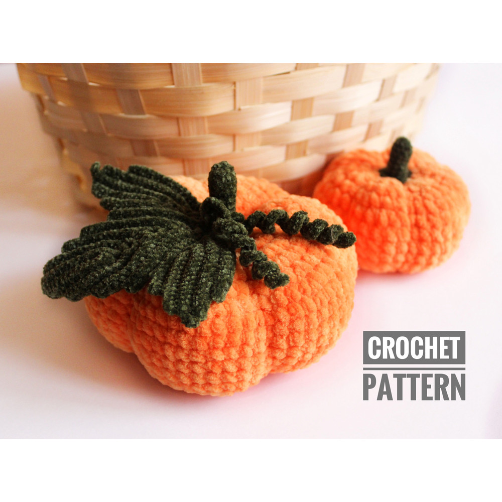 CROCHET PATTERN Pumpkin Toy Autumn Pumpkin Halloween Decor Vegetables Toy Amigurumi Tutorial PDF File 0