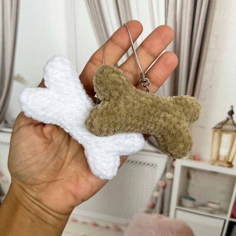 CROCHET PATTERN Bone Toy Keychain Bone Toy Halloween Decor Amigurumi Tutorial PDF File 2