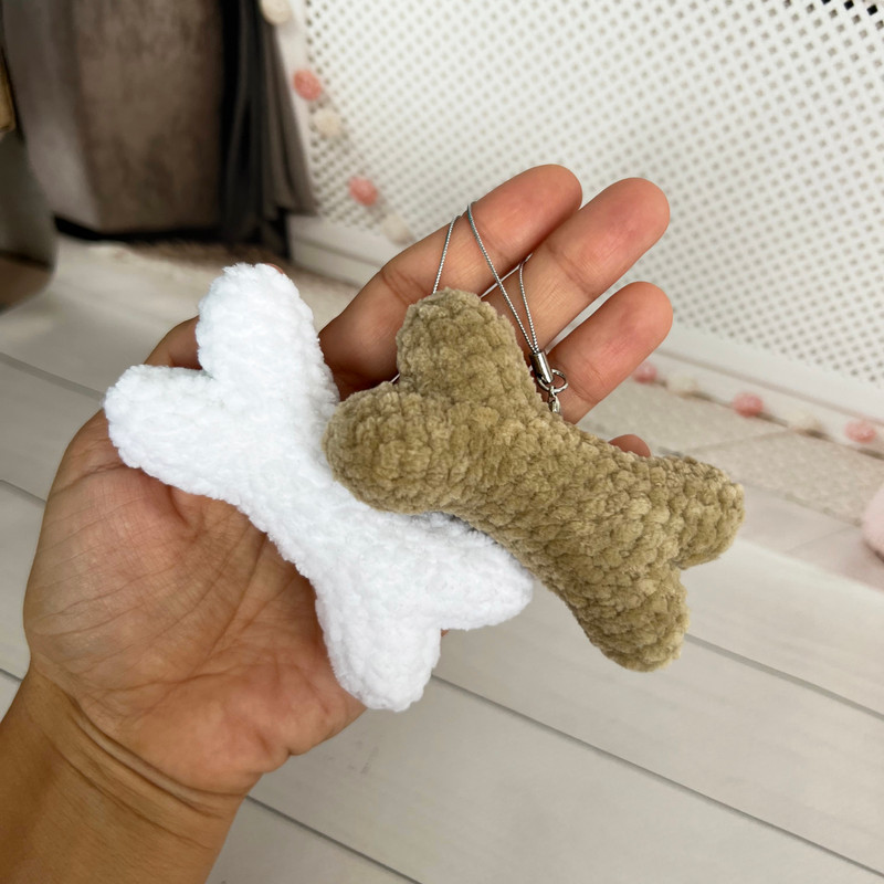 CROCHET PATTERN Bone Toy Keychain Bone Toy Halloween Decor Amigurumi Tutorial PDF File 4