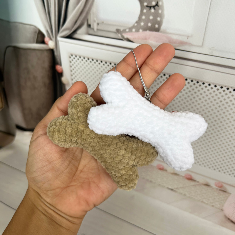CROCHET PATTERN Bone Toy Keychain Bone Toy Halloween Decor Amigurumi Tutorial PDF File 5