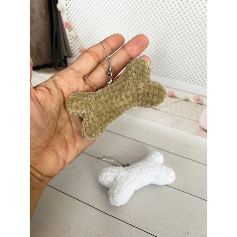 CROCHET PATTERN Bone Toy Keychain Bone Toy Halloween Decor Amigurumi Tutorial PDF File 7