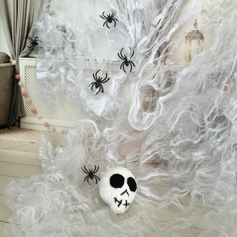 CROCHET PATTERN Skull Toy Keychain Skull Toy Halloween Decor Amigurumi Tutorial PDF File 6