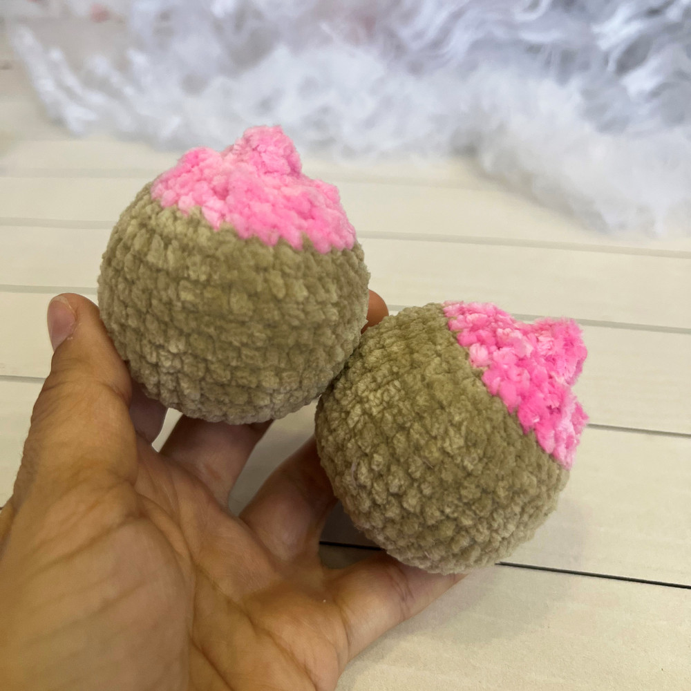 CROCHET PATTERN Keychain Breast Toy Keychain Bossom Amigurumi Tutorial PDF File 3