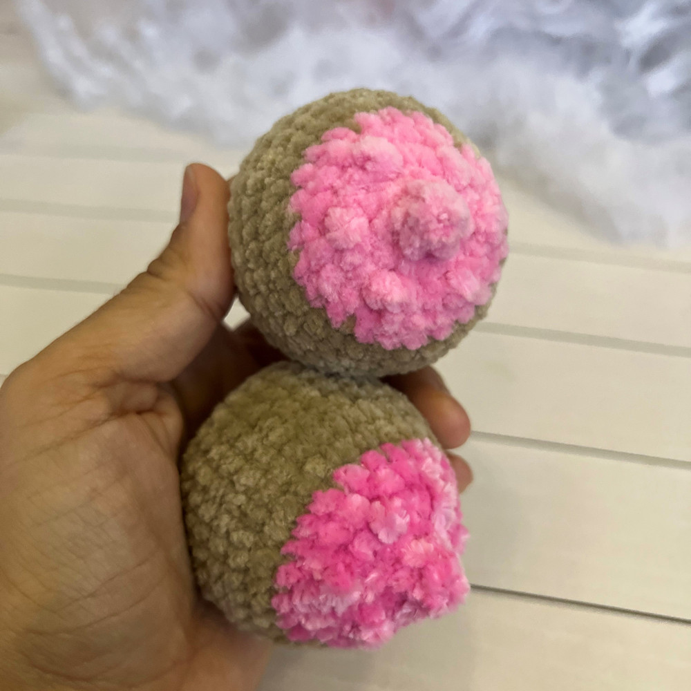 CROCHET PATTERN Keychain Breast Toy Keychain Bossom Amigurumi Tutorial PDF File 4