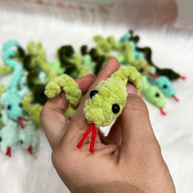 CROCHET PATTERN Snake Toy New Years Snake Christmas Snake Toy Keychain Snake  Amigurumi Tutorial PD 7