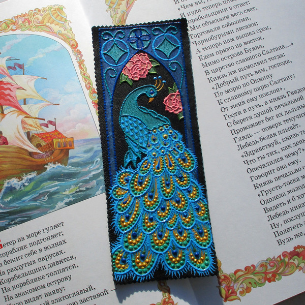 personalized-painted-bookmark-peacock.JPG