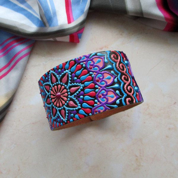 Hand-painted-leather-cuff.JPG