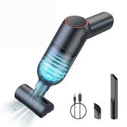Car Vacuum, Lightweight Handheld Vacuum Cleaner with Strong Suction, Portable Mini Vacuum for Home and Car