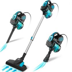 INSE Corded Stick Vacuum Cleaner, 18kPa Powerful Suction 600W Motor, 3 in 1 Lightweight Handheld Vacuum for Pet Hair Har
