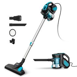 INSE Cord Vacuum Cleaner, 18KPa Home Vacuum Cleaners with 600W Motor, 3 in 1 Handheld Vacuum for Pet Hair Hard Floor Hom