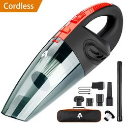 Portable Cordless Hand Vacuum, Car Vacuum - Quick Charge, Long Use Time, Quiet Operation, Washable Filter, Versatile Wet