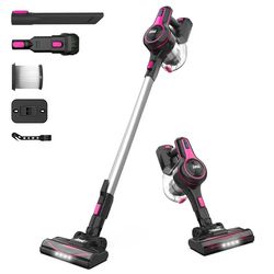 Cordless Stick Vacuum Cleaner, 20kPa Powerful Rechargeable Battery Vacuum, 6-in-1 Lightweight Handheld Vacuum for Home H
