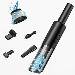 Powerful and Portable Cordless Car Vacuum Cleaner - EvoFine Handheld Rechargeable Vacuum with High Suction and Long-Last