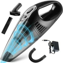 Handheld Car Vacuum Cleaner, 12V DC Rechargeable Portable Vacuum Cordless, for Car Home Office Interior Detailing