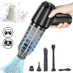 Handheld Vacuum Cordless, 12000Pa Wet Dry Car Vacuum Cleaner Rechargeable Portable Hand Vacuum Cleaner for Car Home Offi