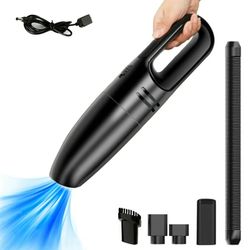 Handheld Vacuum, Cordless Hand Vacuum, Car Vacuum Cleaner With 8000PA Powerful Suction, Wet Dry Use, Portable And Rechar