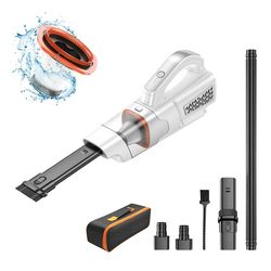 10KPA Handheld Vacuum 10.8V 100W Cordless Vacuum for Car House Office, White
