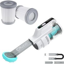 Ofuzzi Cordless Handheld Vacuum Cleaner for Car, Pet, Home, 80000 RPM Quiet Motor 40AW/13kPa Turbo Suction, White