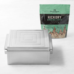 Smoker Box & Hickory Smoking Chips Set