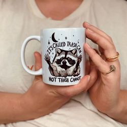 raccoon mug funny trash panda coffee cup unhinged humor sarcastic ironic gift him her men demotivational mug meme hilari
