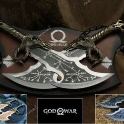 kratos blades of chaos | god of war twin blades w/ wall mount