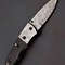 Custom Handmade Damascus Folding Knife Pocket knife w Leather EDC Gift for him (6).jpg
