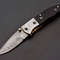 Custom Handmade Damascus Folding Knife Pocket knife w Leather EDC Gift for him (4).jpg