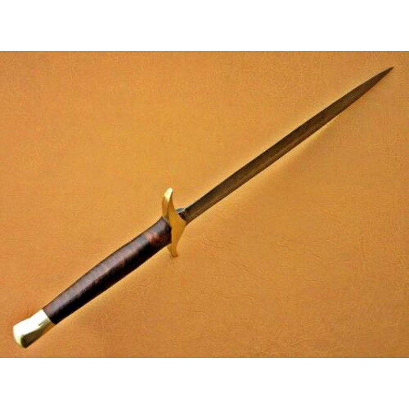 HISTORICAL Medieval VIKING SWORD 28 HANDMADE DAMASCUS STEEL W ROSE WOOD HANDLE (2).jpg