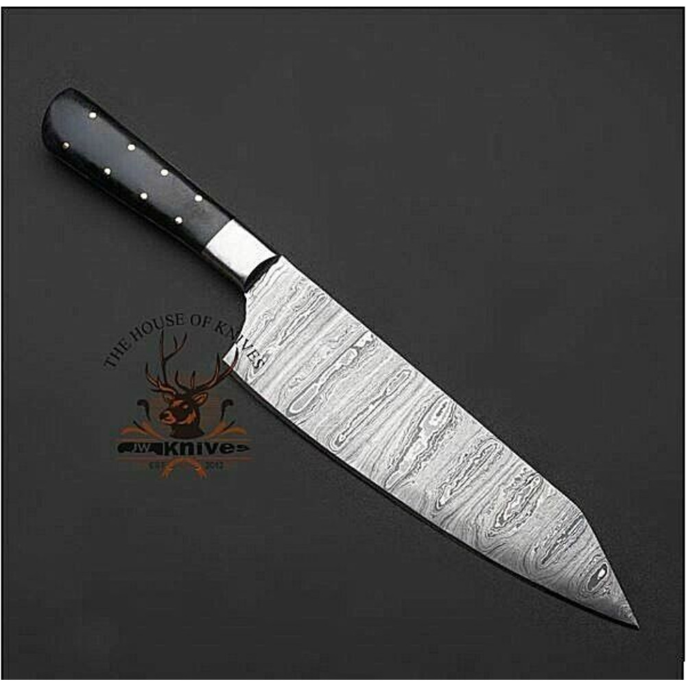 Custom Handmade Professional Damascus Steel Chef's knife Sharp Steak Chef knives (4).jpg