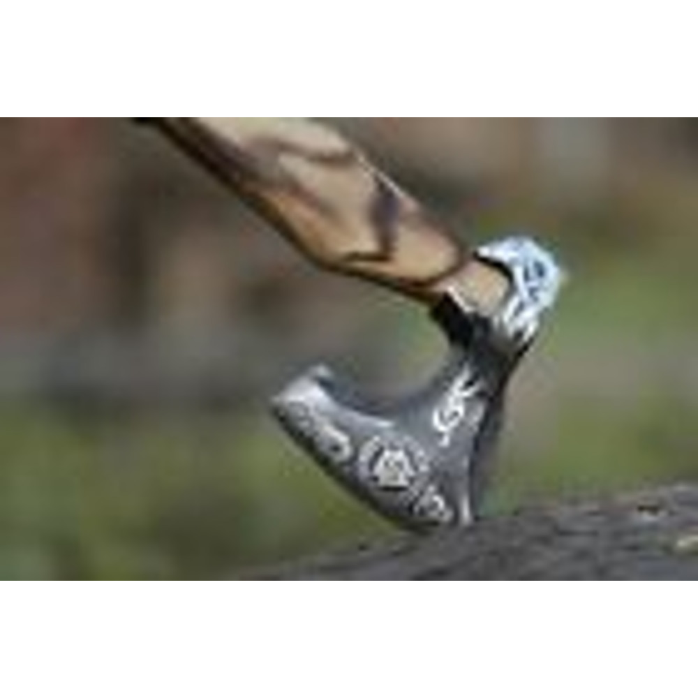 Custom Handmade Carbon Steel Viking Axe, Collectible, Anniversary Gift JW- (1).jpg